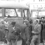 1947 belgien I och ur bussen